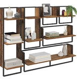 VidaXL Wandplankenset 6 pcs Oud Hout 100 x 25 x 30 cm Bewerkt hout