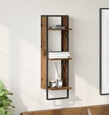 VidaXL Wandplank met plank Oud Hout 30 x 25 x 100 cm Bewerkt hout