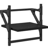 VidaXL Wandplankenset 6 pcs Zwart Eiken 100 x 25 x 30 cm Bewerkt hout