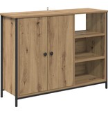 VidaXL Dressoir Artisan Eiken 100 x 33 x 75 cm Bewerkt hout