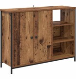 VidaXL Dressoir Oud Hout 100 x 33 x 75 cm Bewerkt hout