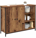 VidaXL Dressoir Oud Hout 100 x 33 x 75 cm Bewerkt hout
