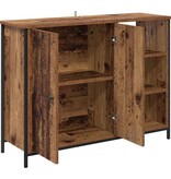 VidaXL Dressoir Oud Hout 100 x 33 x 75 cm Bewerkt hout