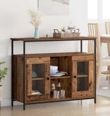 VidaXL Dressoir Oud Hout 100 x 35 x 80 cm Bewerkt hout