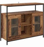 VidaXL Dressoir Oud Hout 100 x 35 x 80 cm Bewerkt hout