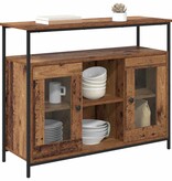 VidaXL Dressoir Oud Hout 100 x 35 x 80 cm Bewerkt hout