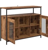 VidaXL Dressoir Oud Hout 100 x 35 x 80 cm Bewerkt hout