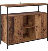 VidaXL Dressoir Oud Hout 100 x 35 x 80 cm Bewerkt hout