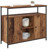 VidaXL Dressoir Oud Hout 100 x 35 x 80 cm Bewerkt hout