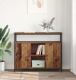 VidaXL Dressoir Oud Hout 100 x 35 x 80 cm Bewerkt hout