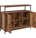 VidaXL Dressoir Oud Hout 100 x 35 x 80 cm Bewerkt hout