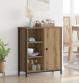 VidaXL Dressoir Artisan Eiken 70 x 30 x 80 cm Bewerkt hout