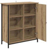VidaXL Dressoir Artisan Eiken 70 x 30 x 80 cm Bewerkt hout