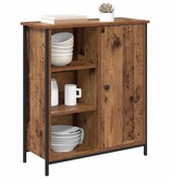 VidaXL Dressoir Oud Hout 70 x 30 x 80 cm Bewerkt hout