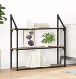 VidaXL Wandplank Artisan Eiken 80 x 21 x 78,5 cm Bewerkt hout