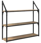 VidaXL Wandplank Artisan Eiken 80 x 21 x 78,5 cm Bewerkt hout