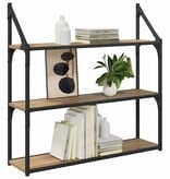 VidaXL Wandplank Artisan Eiken 80 x 21 x 78,5 cm Bewerkt hout