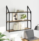 VidaXL Wandplank Artisan Eiken 80 x 21 x 78,5 cm Bewerkt hout