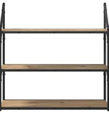 VidaXL Wandplank Artisan Eiken 80 x 21 x 78,5 cm Bewerkt hout