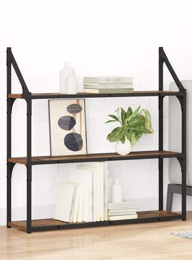 VidaXL Wandplank met plank Oud Hout 80 x 21 x 78,5 cm Bewerkt hout