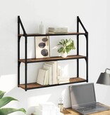 VidaXL Wandplank met plank Oud Hout 80 x 21 x 78,5 cm Bewerkt hout