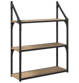 VidaXL Wandplank Artisan Eiken 60 x 21 x 78,5 cm Bewerkt hout