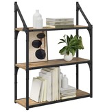 VidaXL Wandplank Artisan Eiken 60 x 21 x 78,5 cm Bewerkt hout