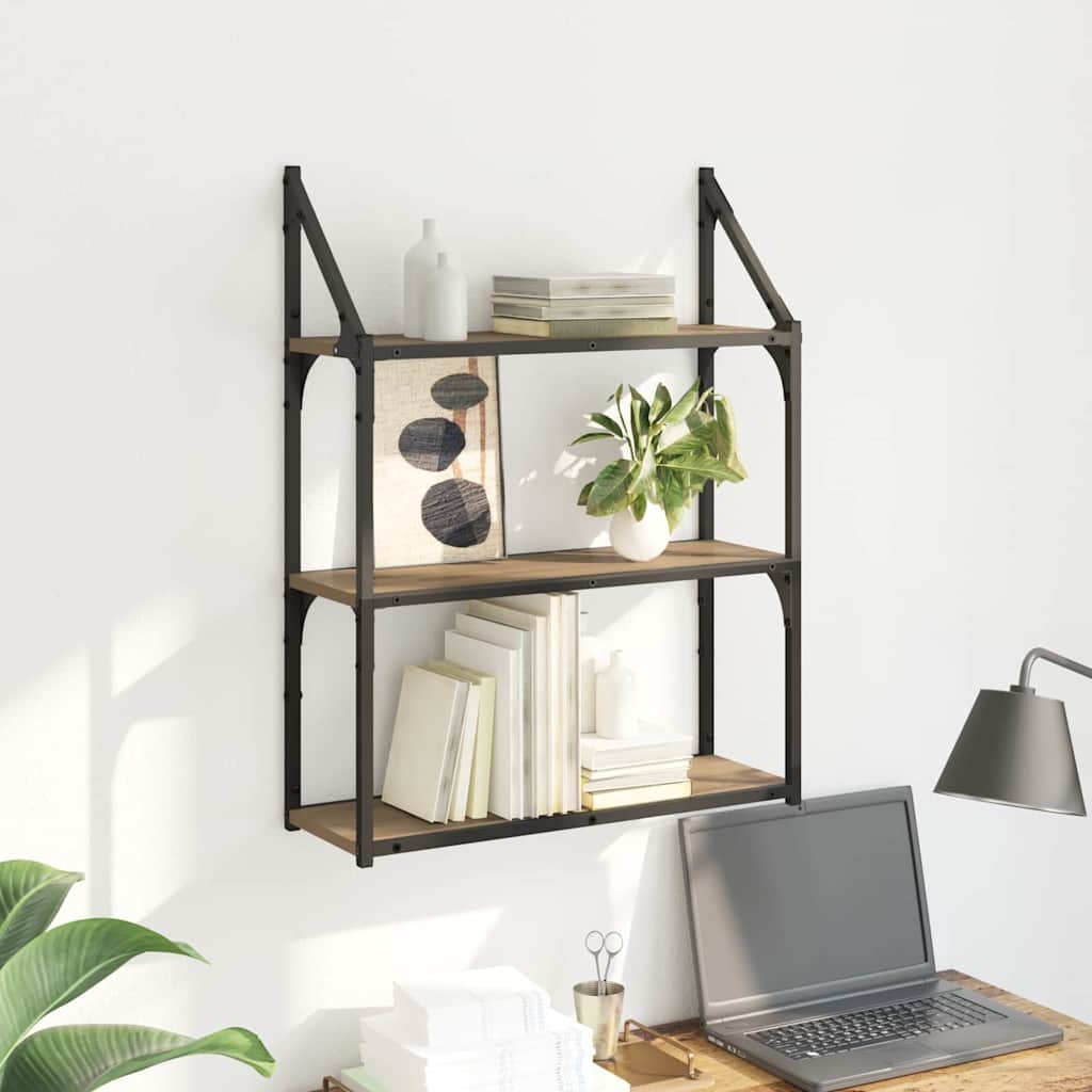 VidaXL Wandplank Artisan Eiken 60 x 21 x 78,5 cm Bewerkt hout