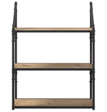 VidaXL Wandplank Artisan Eiken 60 x 21 x 78,5 cm Bewerkt hout