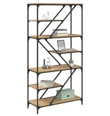 VidaXL Boekenkast Artisan Eiken 91 x 36 x 176 cm Bewerkt hout
