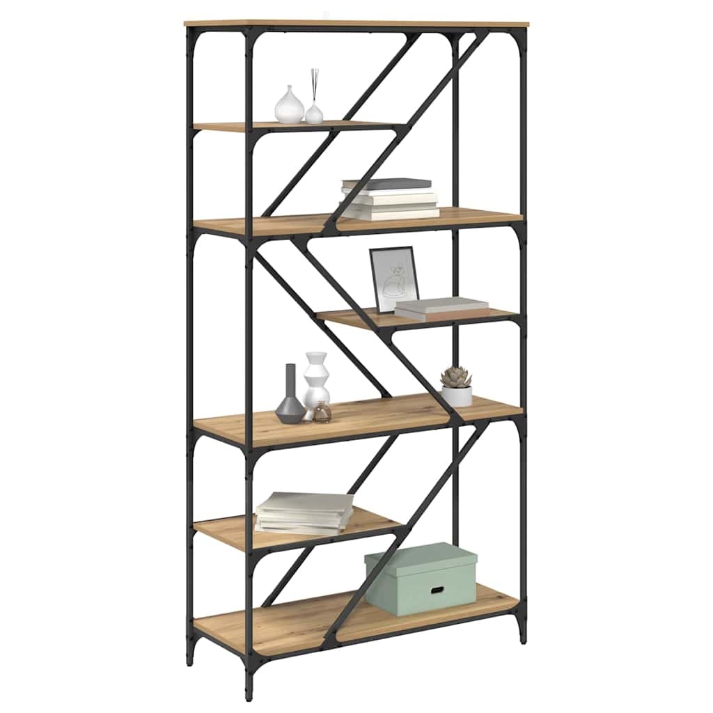 VidaXL Boekenkast Artisan Eiken 91 x 36 x 176 cm Bewerkt hout