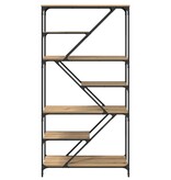 VidaXL Boekenkast Artisan Eiken 91 x 36 x 176 cm Bewerkt hout