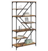 VidaXL Boekenkast Oud Hout 91 x 36 x 176 cm Bewerkt hout