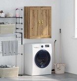 VidaXL Wandkast Artisan Eiken 69,5 x 34 x 90 cm Bewerkt hout