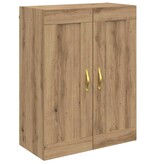 VidaXL Wandkast Artisan Eiken 69,5 x 34 x 90 cm Bewerkt hout