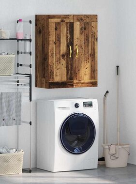 VidaXL Wandkast Oud Hout 69,5 x 34 x 90 cm Bewerkt hout