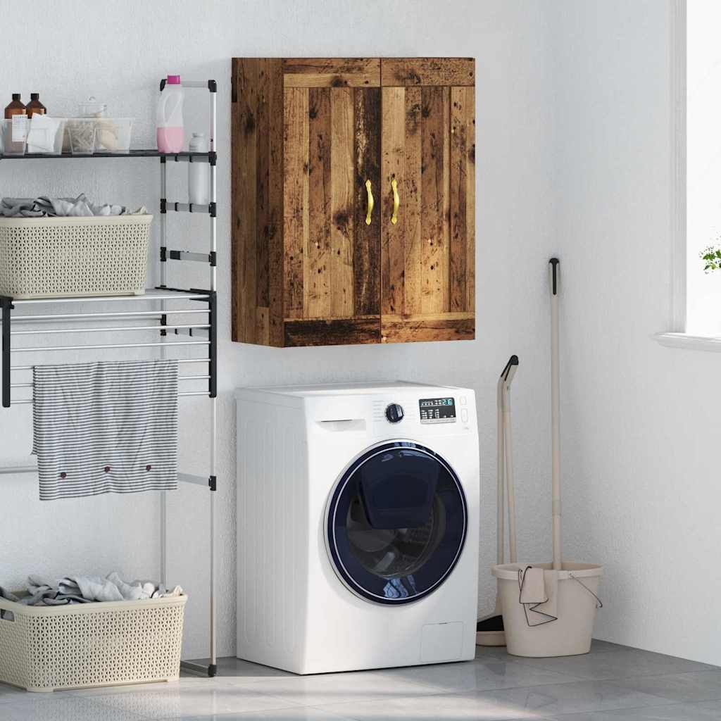 VidaXL Wandkast Oud Hout 69,5 x 34 x 90 cm Bewerkt hout