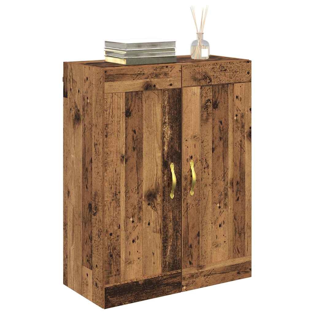 VidaXL Wandkast Oud Hout 69,5 x 34 x 90 cm Bewerkt hout