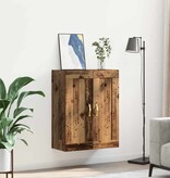 VidaXL Wandkast Oud Hout 69,5 x 34 x 90 cm Bewerkt hout