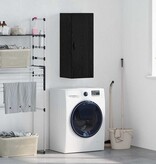 VidaXL Wandkast Zwart Eiken 34,5 x 34 x 90 cm Bewerkt hout