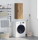 VidaXL Wandkast Artisan Eiken 34,5 x 34 x 90 cm Bewerkt hout