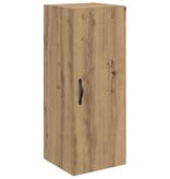 VidaXL Wandkast Artisan Eiken 34,5 x 34 x 90 cm Bewerkt hout