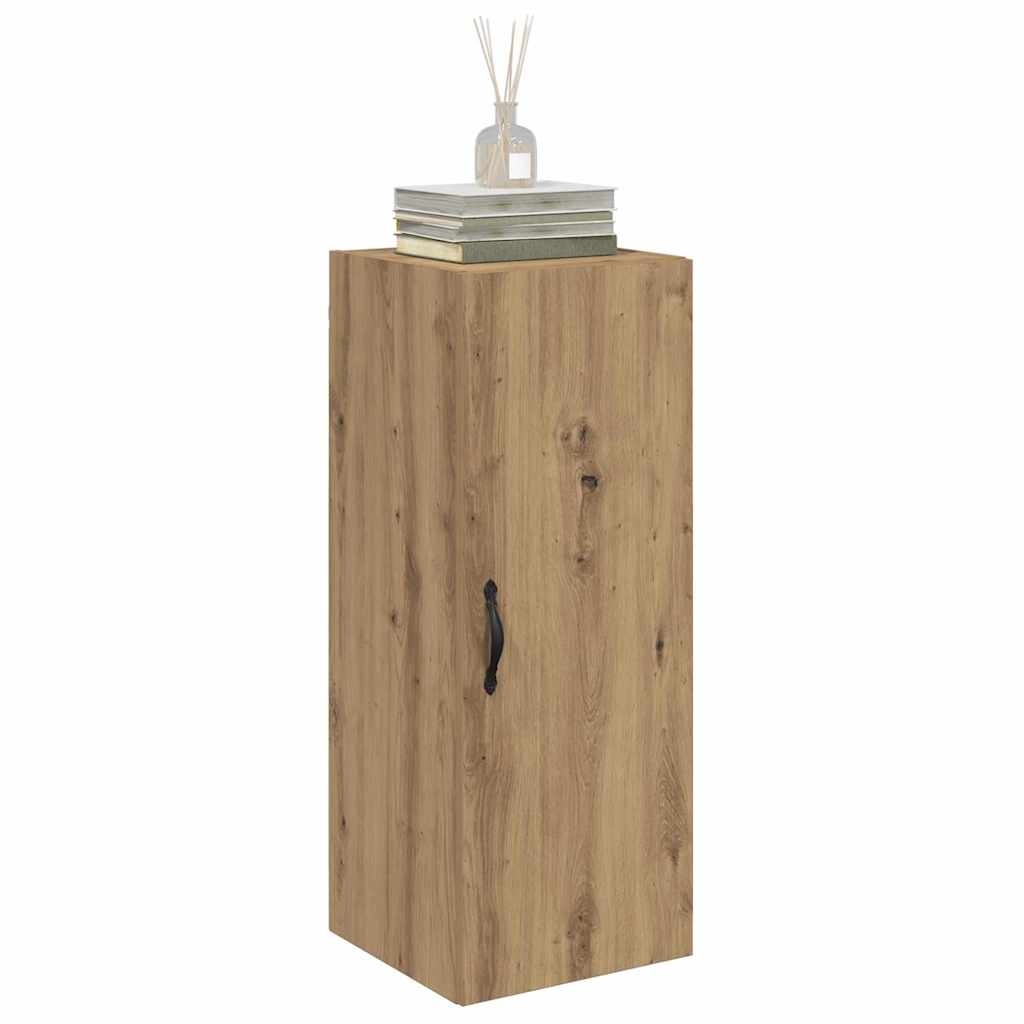 VidaXL Wandkast Artisan Eiken 34,5 x 34 x 90 cm Bewerkt hout