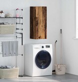 VidaXL Wandkast Oud Hout 34,5 x 34 x 90 cm Bewerkt hout