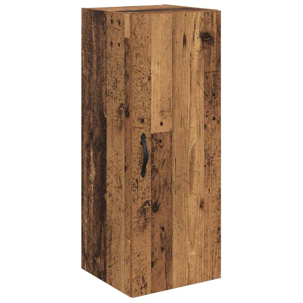 VidaXL Wandkast Oud Hout 34,5 x 34 x 90 cm Bewerkt hout