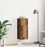 VidaXL Wandkast Oud Hout 34,5 x 34 x 90 cm Bewerkt hout