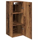 VidaXL Wandkast Oud Hout 34,5 x 34 x 90 cm Bewerkt hout