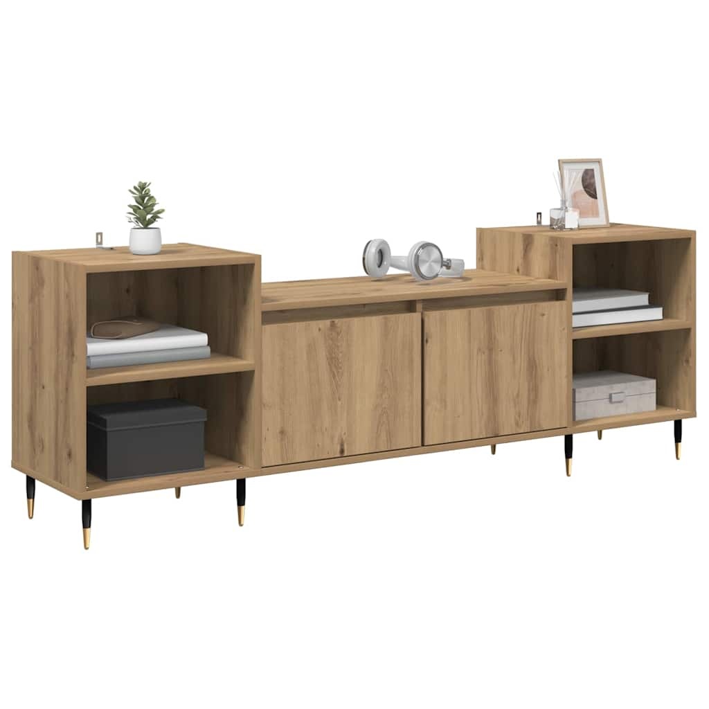 VidaXL TV-kast Artisan Eiken 160 x 35 x 55 cm Bewerkt hout