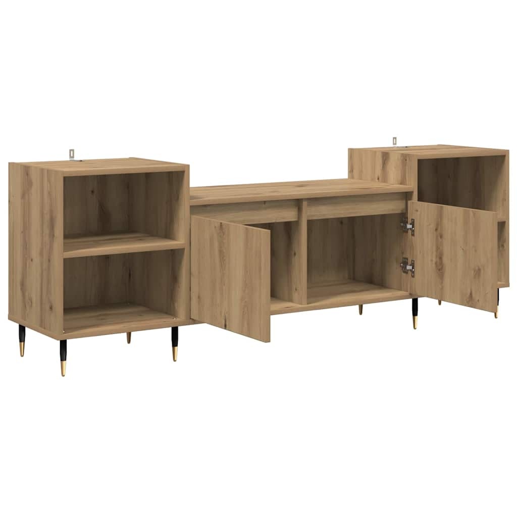 VidaXL TV-kast Artisan Eiken 160 x 35 x 55 cm Bewerkt hout