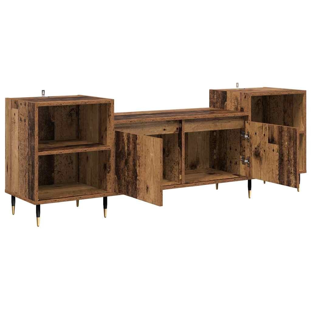 VidaXL TV-kast Oud Hout 160 x 35 x 55 cm Bewerkt hout